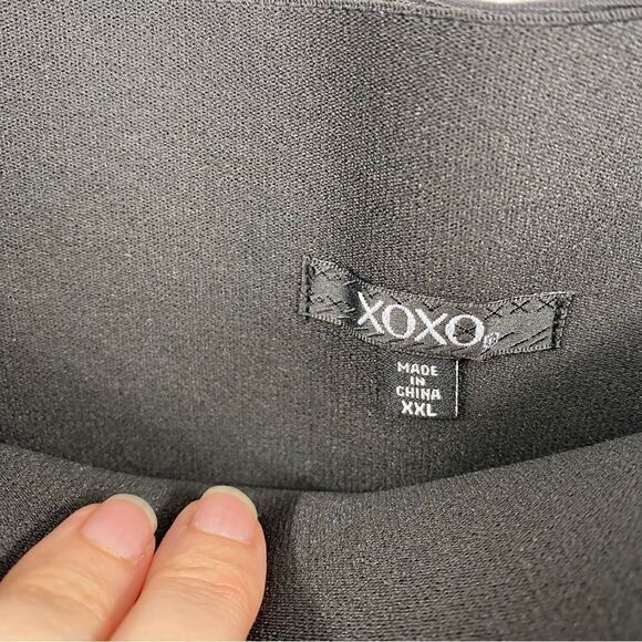 XOXO Women’s Black Pull On Pencil Skirt size XXL - Picture 2 of 3